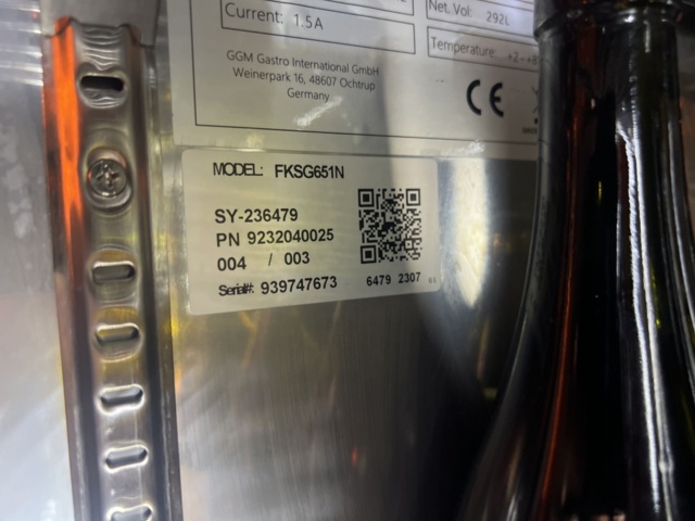 1384809-3 Beverage cooler - GGM Gastro FKSG651N