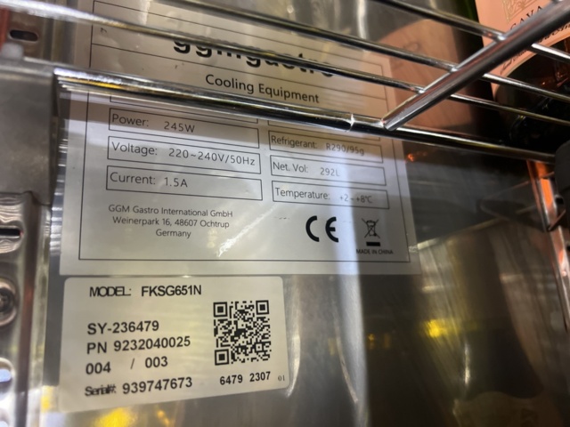 1384809-5 Beverage cooler - GGM Gastro FKSG651N