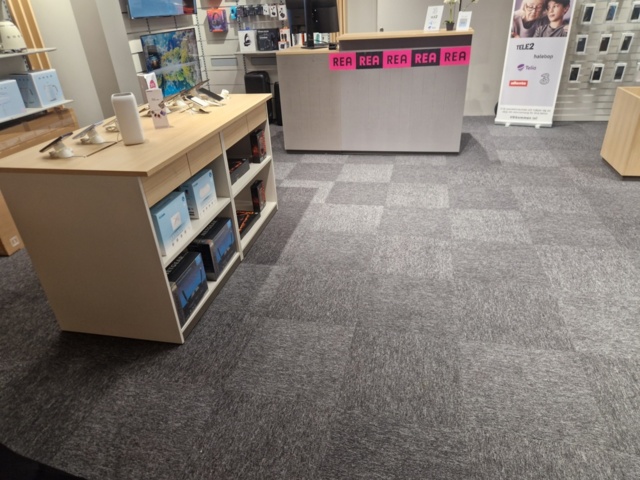 1497282-2 Textilplattor/mattor 120 m² - Carpet Title F-13 (Mörkgrå) -2025 - Frakt ingår