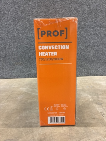 1497995-5 18 convector elements Prof 750/1250 2000W