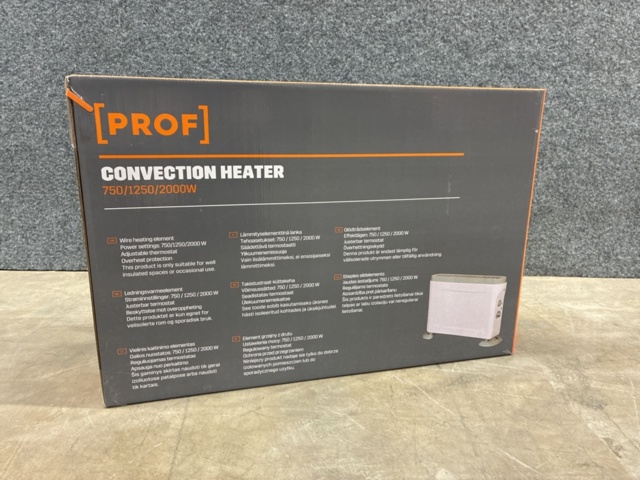 1497995-7 18 convector elements Prof 750/1250 2000W