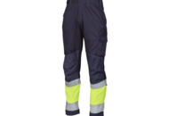1498132 Work trousers, 3 pieces - Gesto Workwear, size C54/154, navy blue, reflective details