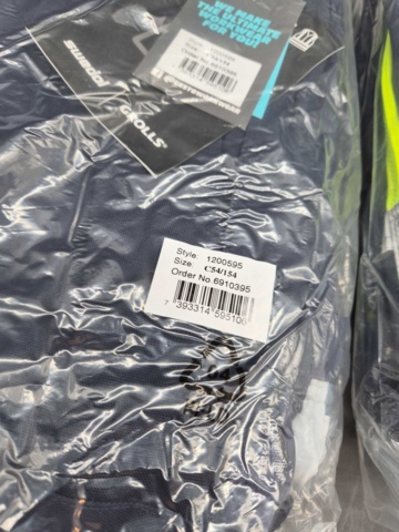 1498132-3 Work trousers, 3 pieces - Gesto Workwear, size C54/154, navy blue, reflective details