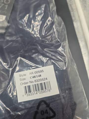 1498220-3 Arbetsbyxor, 3 st - Gesto Workwear, stl C48/148, marinblå, reflexdetaljer