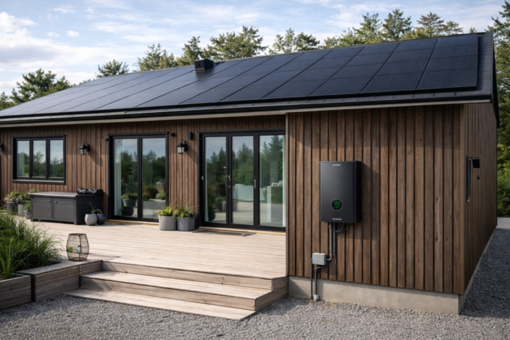 1497791-1 Premium solcellspaket 6,0 kW – Leapton 500 W, Ferroamp & Weland Stål – fri frakt