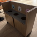 1428549-1 Recycling station with three compartments