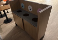 1428549 Recycling station with three compartments