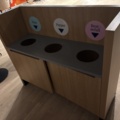 1428549-5 Recycling station with three compartments