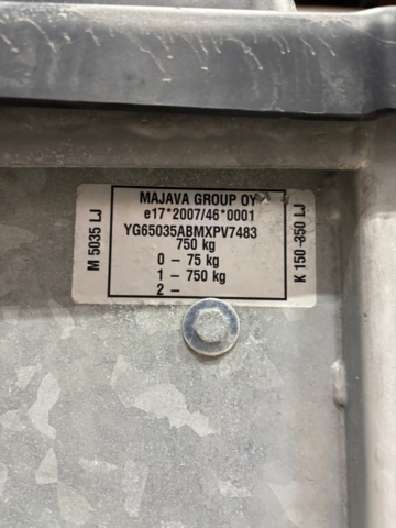 1421732-14 Monzon Scaffolding incl. trailer Majava M5035LJ With cover