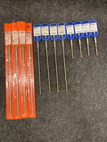 1498452-1 12 pcs Hammer drill SDS+-Holder 6 x 110, 6 x 260 & 6.5 x 310