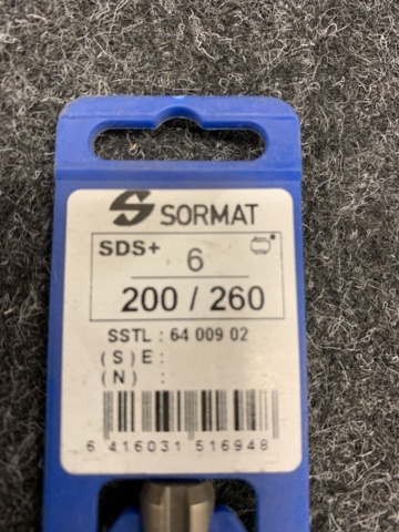 1498452-5 12 pcs Hammer drill SDS+-Holder 6 x 110, 6 x 260 & 6.5 x 310