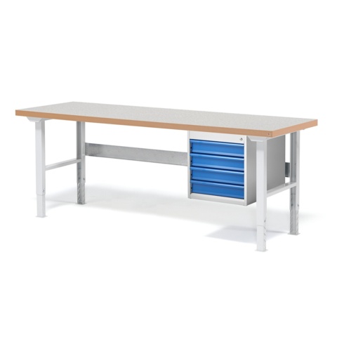 1498457-1 Workbench AJ Products SOLID with shelves, 2500x800