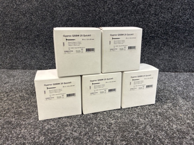 1498547-1 5 pcs Packs Gyproc QSBW 25 Quick screw 3.5 x 25 mm