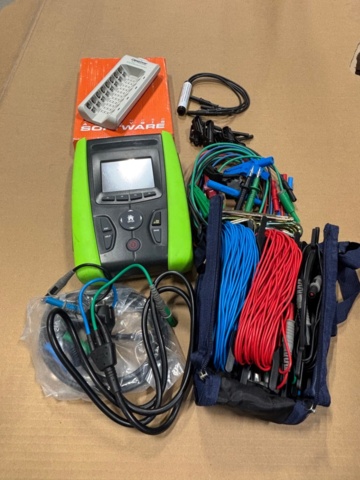 1421735-1 Insulation tester Elma Makrotest G3 & Test lead on cable drum 100m