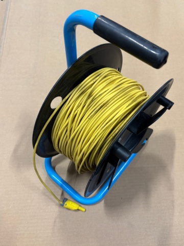 1421735-2 Insulation tester Elma Makrotest G3 & Test lead on cable drum 100m