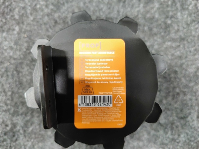1498762-9 120 pcs Terrace feet Prof Adjustable 140-220 mm