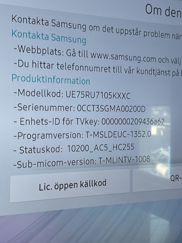 1428559-5 TV 75'' - Samsung UE75RU7105KXXC