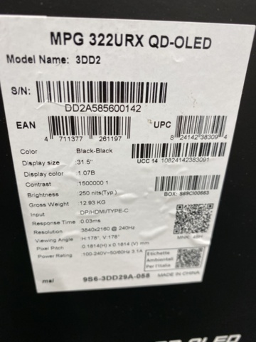 1489281-3 Gamingskärm MSI 32" 4K 322URX