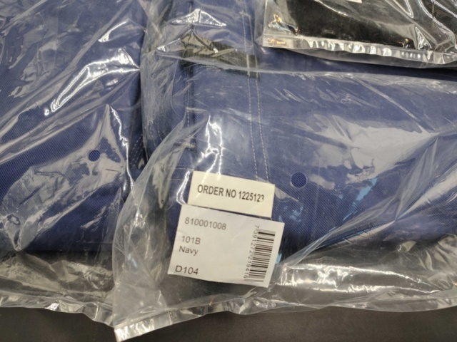 1480180-2 Work trousers 7 pcs - L.Brador, model 101B, size D104, color navy and black