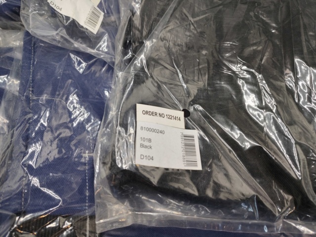 1480180-3 Work trousers 7 pcs - L.Brador, model 101B, size D104, color navy and black