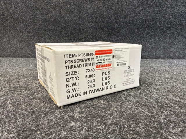 1498584-1 About 5000 pcs. Floor & molding screw Grabber 4.0x40mm