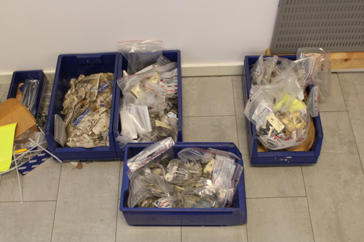 1476285-10 Tools and equipment in the locksmith workshop