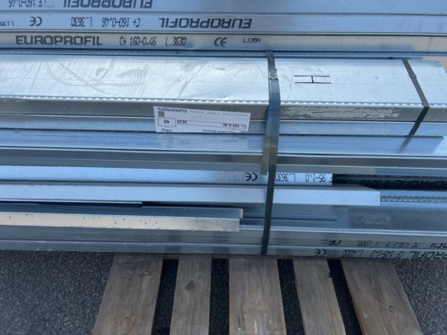 1094811-2 Ca 70 st Stålreglar  145mm & 160mm L4000mm