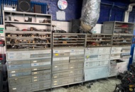 1405592 Workshop interior with aviation tools