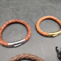 1502446-5 Armband 5 st, - Perle Fini, läderarmband, dubbelpärlarmband