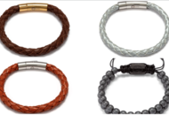 1502448 Armband 5 st - Perle Fini, flätat läderarmband, dubbelpärlarmband 6 mm