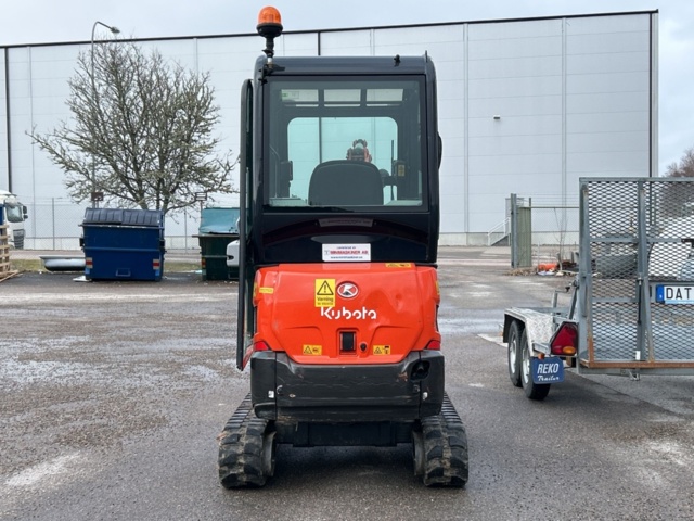 1457611-5 Minigrävare - Kubota KX019-4 Rototilt, -2014 och släp