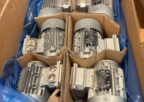 5 st 0,25 kW 3-fas elmotorer 230/400V IP55 – Nya