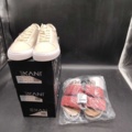 1502633-1 Shoes, 4 pairs - Exani, size 38, beige sneakers, pink slippers