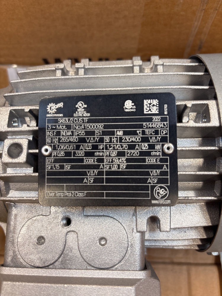 1502815-2 5 st 0,25 kW 3-fas elmotorer 230/400V IP55 – Nya