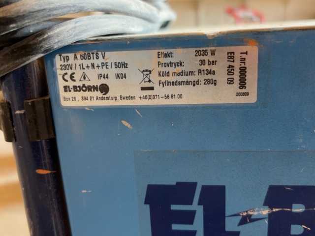 1499359-4 Dehumidifier - El-Björn A 60BTS V