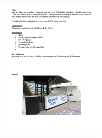 1501154-5 Restaurant and event boat - M/S PRINS BERNHARD