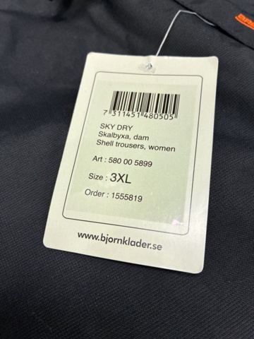 1504804-8 5 pcs Shell pants Björnkläder Skydry, size 3XL