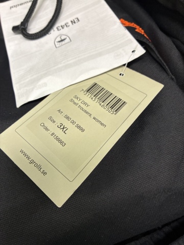 1504804-10 5 pcs Shell pants Björnkläder Skydry, size 3XL