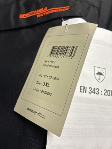 1504804-12 5 pcs Shell pants Björnkläder Skydry, size 3XL