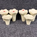 1505179-1 6 st Skulpturer Cooee Design Fungi 18 & 12 cm, sand