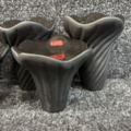 1505180-4 5 st Skulpturer Cooee Design Fungi 18 & 12 cm, svart