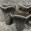 1505180-5 5 st Skulpturer Cooee Design Fungi 18 & 12 cm, svart