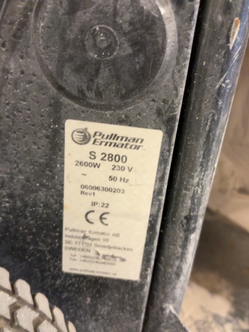 1499440-5 Industrial vacuum cleaner - Pullman Ermator - S 2800