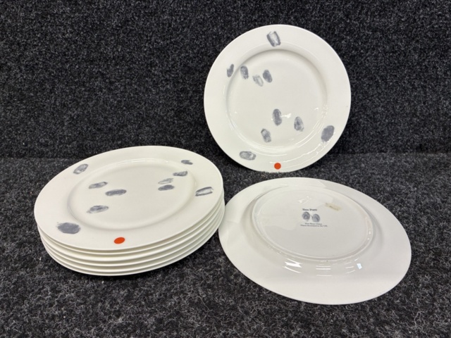 1505194-1 8 st Tallrikar Ebbi Popp 27 cm