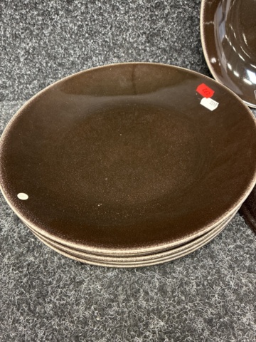 1505199-2 7 st Tallrikar Broste Copenhagen Nordic Coal Pasta Plate 29 cm