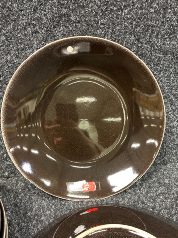 1505199-3 7 st Tallrikar Broste Copenhagen Nordic Coal Pasta Plate 29 cm