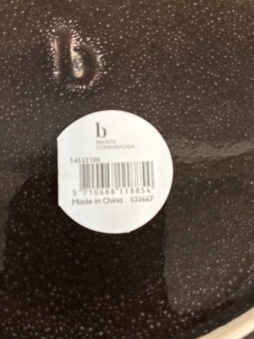 1505199-5 7 st Tallrikar Broste Copenhagen Nordic Coal Pasta Plate 29 cm