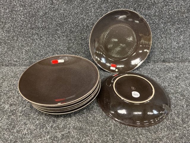 1505200-1 8 st Tallrikar Broste Copenhagen Nordic Coal Pasta Plate 29 cm