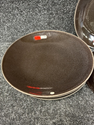 1505200-2 8 st Tallrikar Broste Copenhagen Nordic Coal Pasta Plate 29 cm