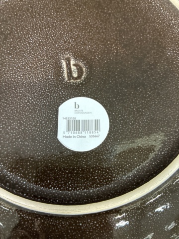 1505200-5 8 st Tallrikar Broste Copenhagen Nordic Coal Pasta Plate 29 cm